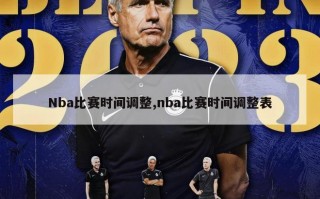 Nba比赛时间调整,nba比赛时间调整表