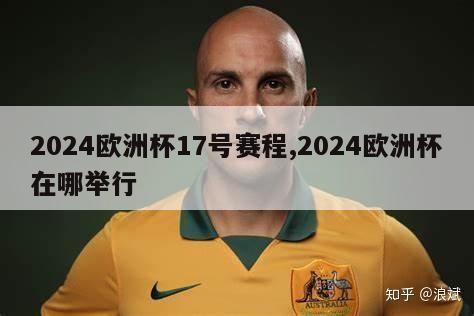 2024欧洲杯17号赛程,2024欧洲杯在哪举行